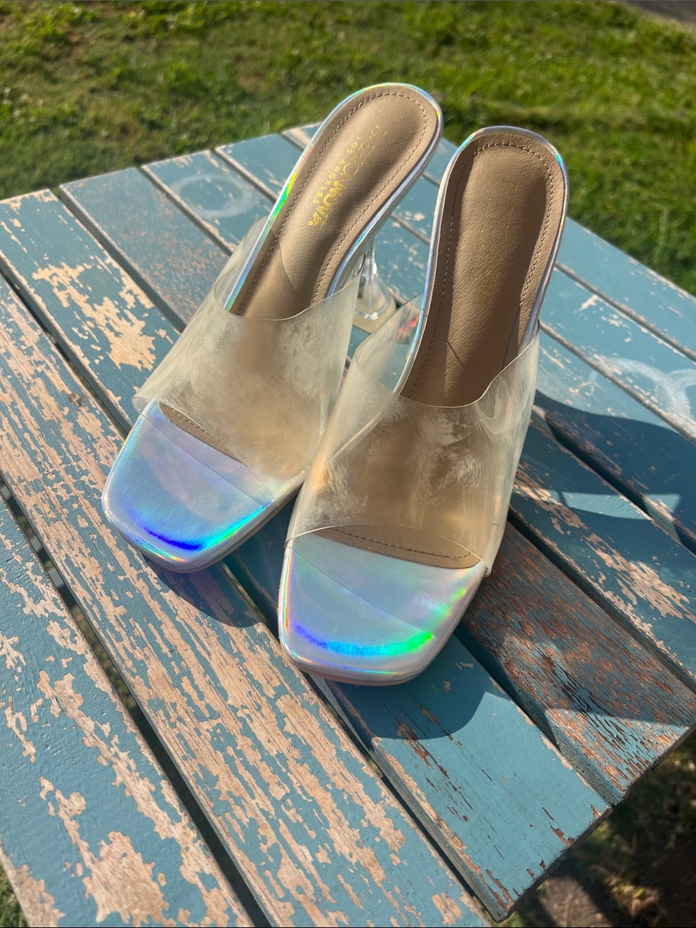 Fashion Nova Clear Heels